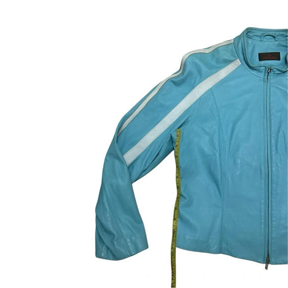 Danier Light Blue Leather Jacket - Picture 9 of 10